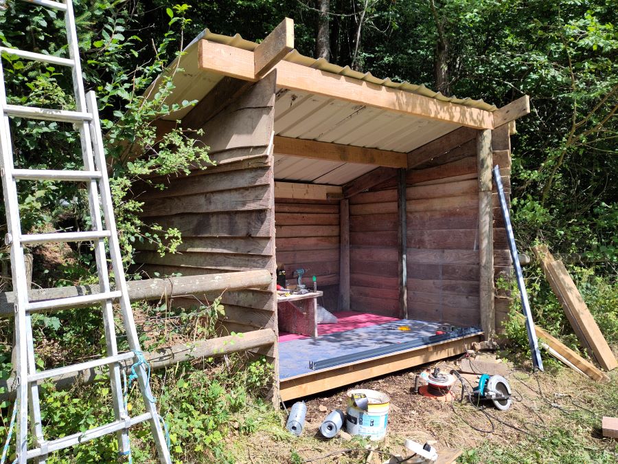 Construction du cabinet de la Ferme Thérapeutique des Heures Etoilées